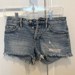PacSun Blue Distressed Jean Shorts